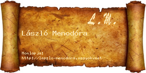 László Menodóra névjegykártya
